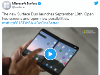 微軟期待已久的Surface Duo折疊式手機終于明天開始銷售