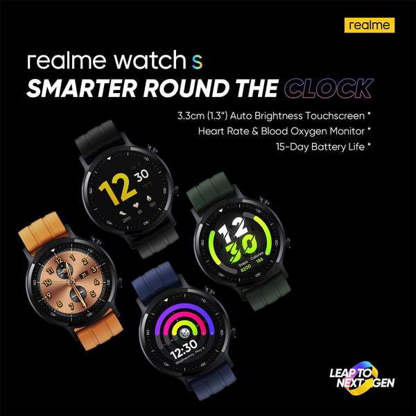 realme Watch S海外版定檔:11月2日正式發(fā)布