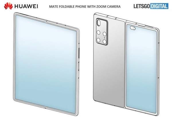 華為MateX2新專利曝光:后置五攝+內(nèi)折方案
