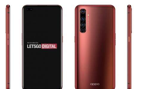 OPPO Reno新機(jī)外觀曝光:前置打孔雙攝 + 后置四攝