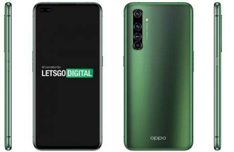 OPPO Reno新機(jī)外觀曝光:前置打孔雙攝 + 后置四攝