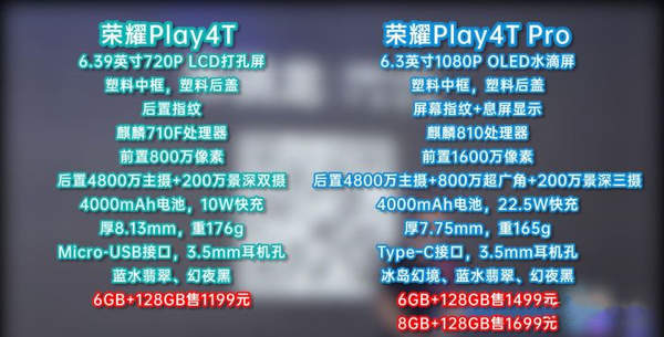 榮耀play4t和榮耀play4tpro區(qū)別是什么?怎么進(jìn)行選擇?