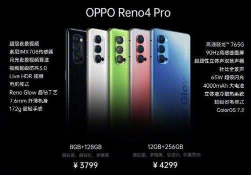 opporeno4和reno4pro參數(shù)配對比,哪個更值得入手?