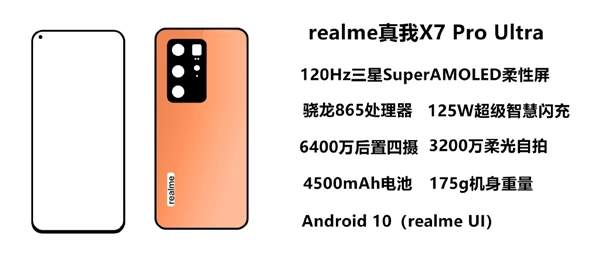 realmeX7超大杯曝光:機(jī)身重量175g?