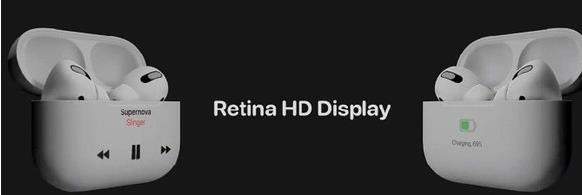 AirPodsPro新款概念圖曝光:支持屏幕顯示和觸控