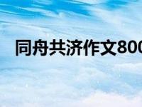 同舟共濟(jì)作文800字以上（同舟共濟(jì)作文）