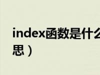 index函數(shù)是什么函數(shù)（index函數(shù)是什么意思）