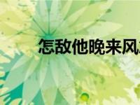 怎敵他晚來風(fēng)急（怎敵他晚來風(fēng)急）